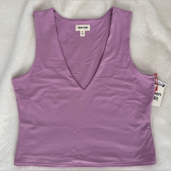 Open Edit Lavender Scuba Tank Top, Size XL - NWT - Picture 3 of 9